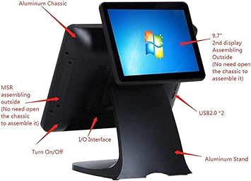 Best POS Monitor and Cash Register - Dual Screen AW9 ASSUR POS System