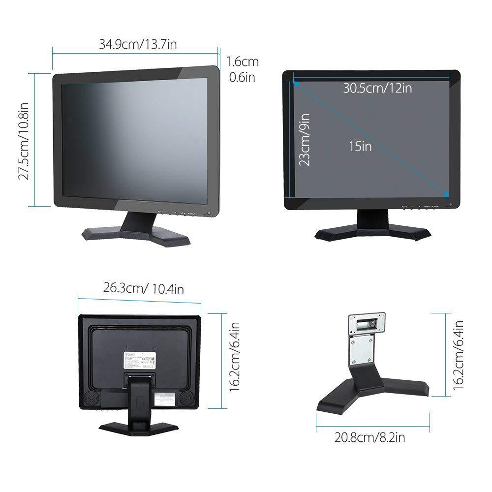 Upgrade your viewing experience with the 15" LCD Display, a versatile monitor that ensures crisp visuals and optimal performance. Whether you're seeking a display monitor, a PC monitor, or just a reliable monitor, this high-quality screen has you covered.